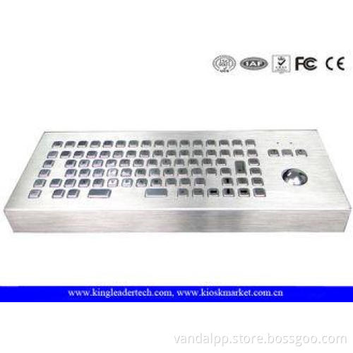 86 Keys Dust-proof Metal Industrial Ccomputer Desktop Keybo